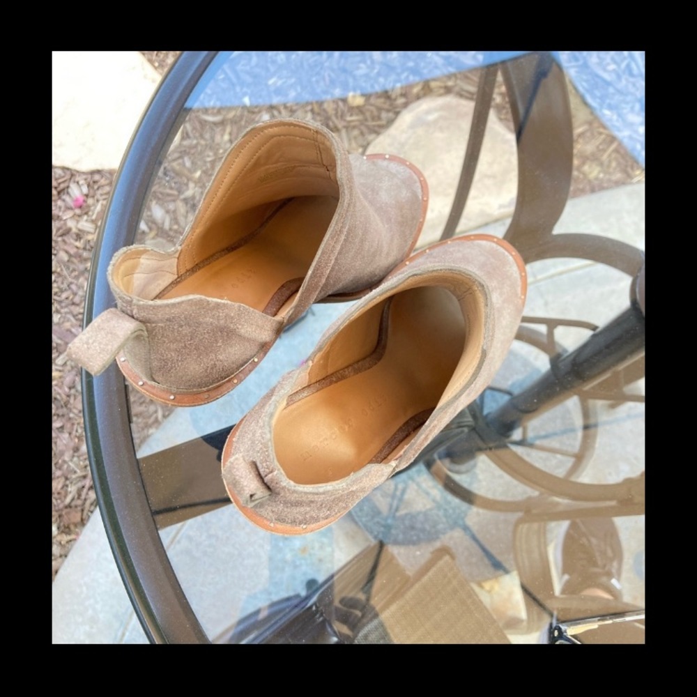 Mercer Edit Metallic Leather Peep Toe - Picture 7 of 8